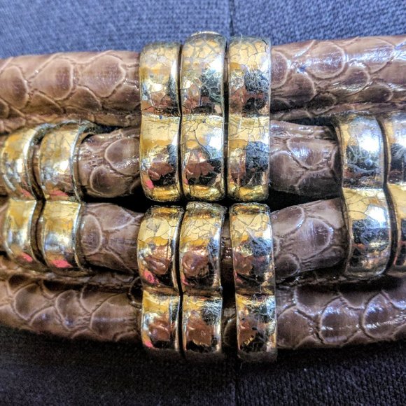 NWOT Vintage "Leather Shop" elastic belt size M - Picture 2 of 5